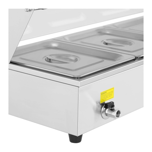 Bain marie ételmelegítő - 4 x GN 1/2 - borító